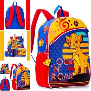 Back To School Kids Lion king Backpack set